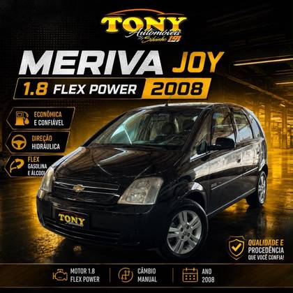 CHEVROLET MERIVA 1.8 MPFI JOY 8V FLEX 4P MANUAL CHEVROLET MERIVA 1.8 MPFI JOY 8V FLEX 4P MANUAL